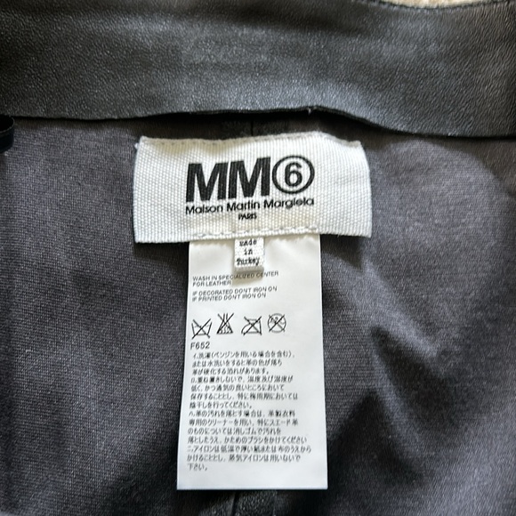 Maison Martin Margiela MM6 black leather pants size 38 - Picture 2 of 8